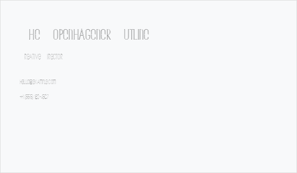 The Copenhagener Outline Business Card