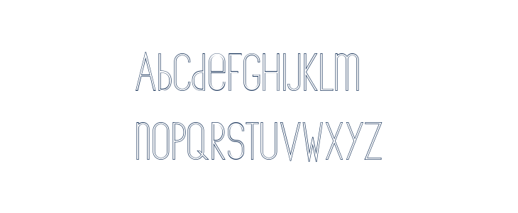 The Copenhagener Outline Lowercase