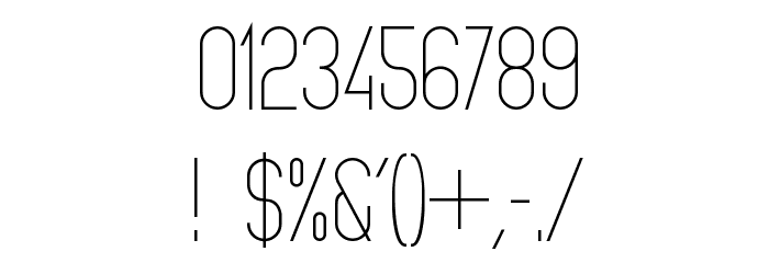 The Copenhagener Font OTHER CHARS