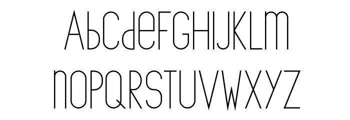 The Copenhagener Font LOWERCASE