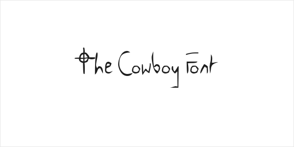 The Cowboy Font Logo