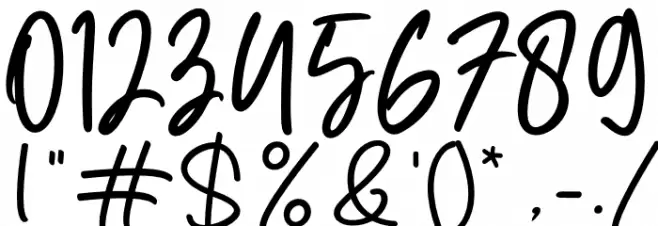 The Crafter Font OTHER CHARS