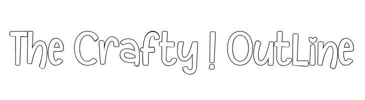 The Crafty ! Outline  नि: शुल्क फ़ॉन्ट्स डाउनलोड