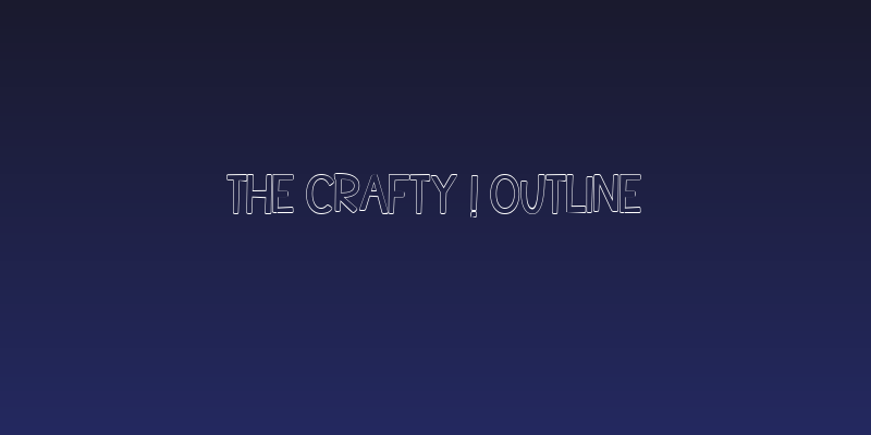 The Crafty ! Outline Social Header