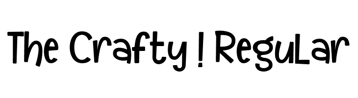 The Crafty ! Regular  नि: शुल्क फ़ॉन्ट्स डाउनलोड