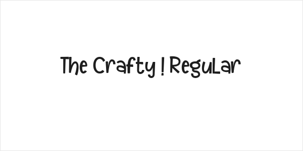 The Crafty ! Regular Logo