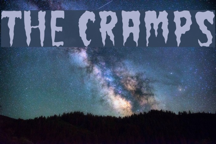 The Cramps Font examples