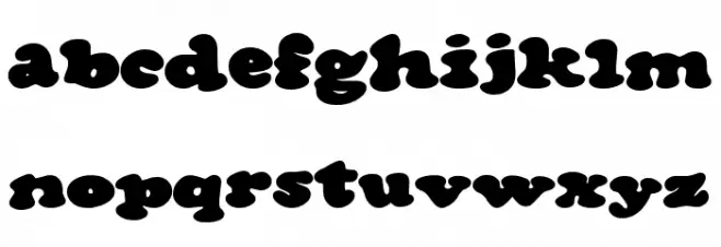 The Cream Shop Schriftart Kleinbuchstaben