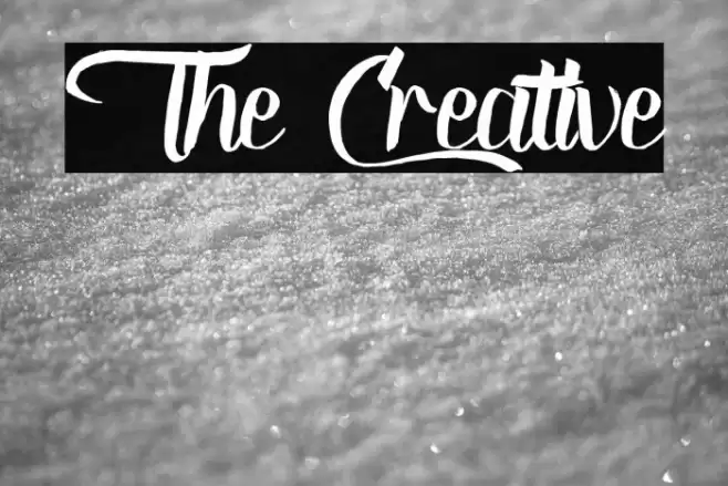 The Creative Font examples