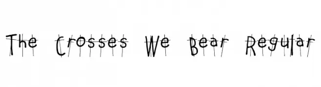 The Crosses We Bear Regular  Frei Schriftart Herunterladen