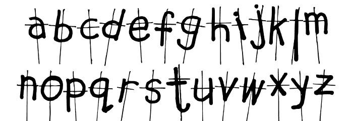 The Crosses We Bear Regular Font LOWERCASE