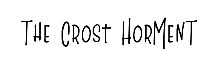 The Crost HorMenT  Free Fonts Download