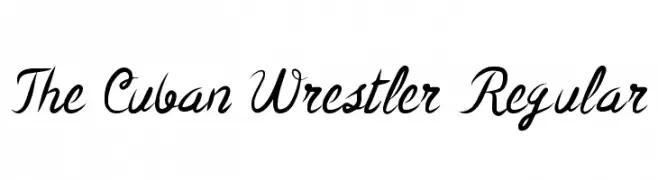 The Cuban Wrestler Regular  Fuentes Gratis Descargar