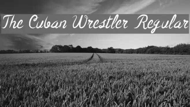 The Cuban Wrestler Regular Font examples