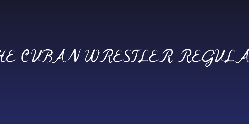 The Cuban Wrestler Regular Social Header
