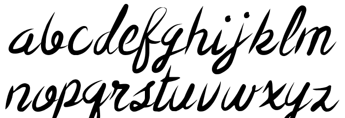 The Cuban Wrestler Regular Font LOWERCASE