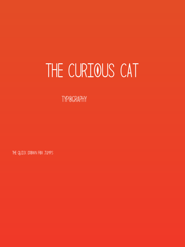 The Curious Cat Poster