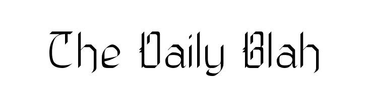 The Daily Blah  नि: शुल्क फ़ॉन्ट्स डाउनलोड