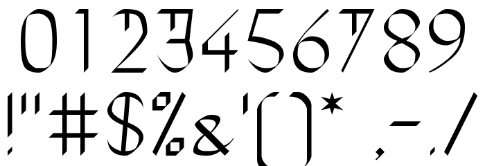 The Daily Blah Font OTHER CHARS
