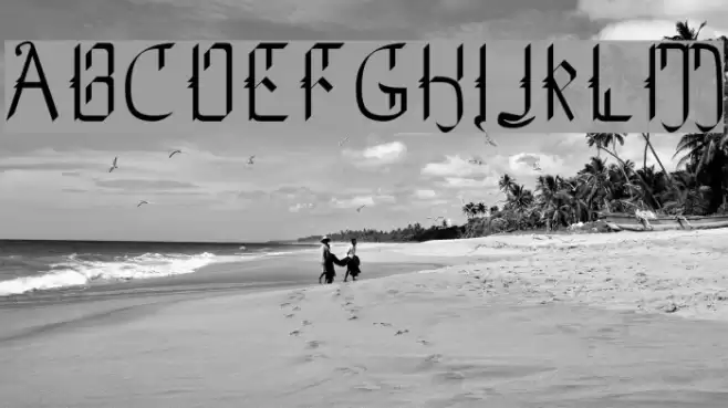 The Daily Blah Font examples