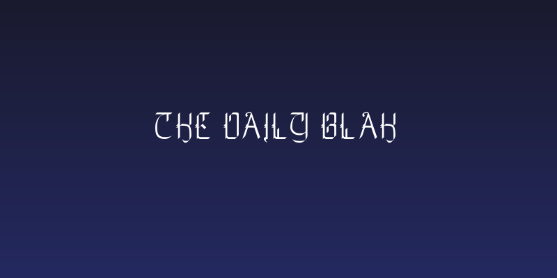The Daily Blah Social Header