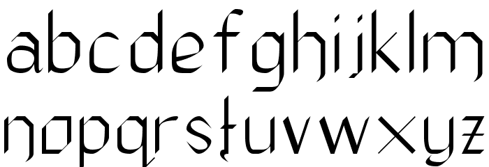 The Daily Blah Font LOWERCASE