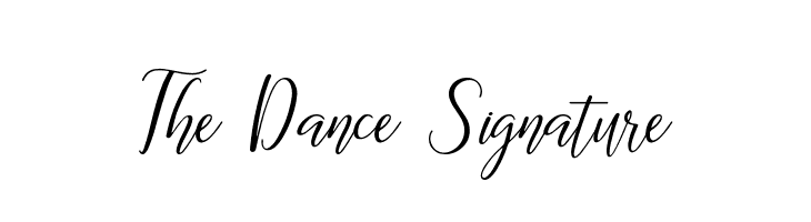 The Dance Signature फ़ॉन्ट