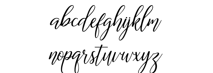 The Dance Signature Font LOWERCASE