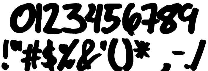 The Dark Jackal Font OTHER CHARS