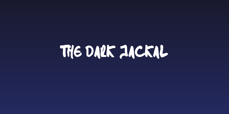 The Dark Jackal Social Header