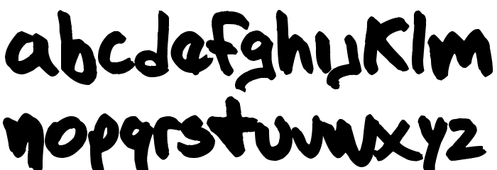 The Dark Jackal Font LOWERCASE