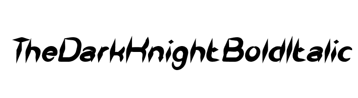 The Dark Knight Bold Italic  baixar fontes gratis