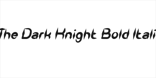 The Dark Knight Bold Italic Logo