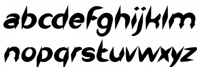 The Dark Knight Bold Italic Fuentes MINÚSCULAS