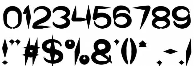 The Dark Knight Bold Font OTHER CHARS