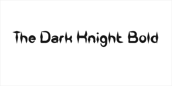 The Dark Knight Bold Logo