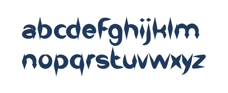 The Dark Knight Bold Lowercase