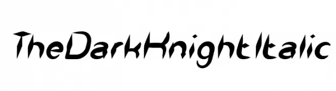 The Dark Knight Italic  नि: शुल्क फ़ॉन्ट्स डाउनलोड