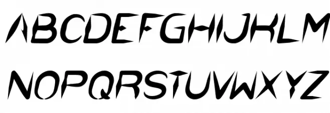 The Dark Knight Italic 字体 大写