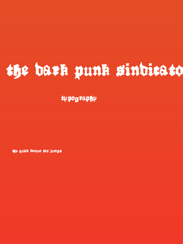 The Dark Punk Sindicato Poster