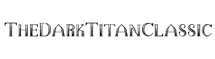 The Dark Titan Classic  baixar fontes gratis
