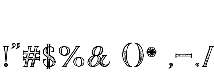 The Dark Titan Classic Font OTHER CHARS