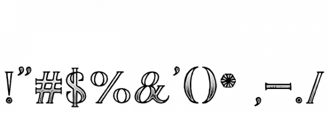 The Dark Titan Classic Font OTHER CHARS