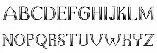 The Dark Titan Classic Schriftart Groß