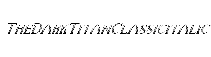 The Dark Titan Classicitalic  font caratteri gratis