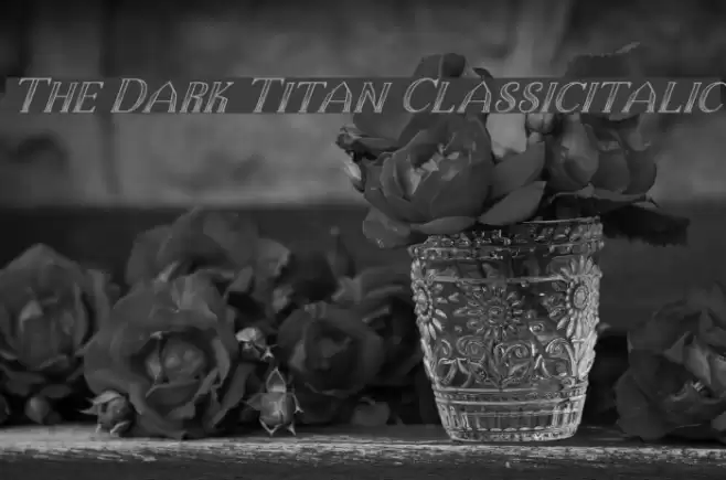 The Dark Titan Classicitalic examples
