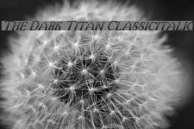 The Dark Titan Classicitalic examples