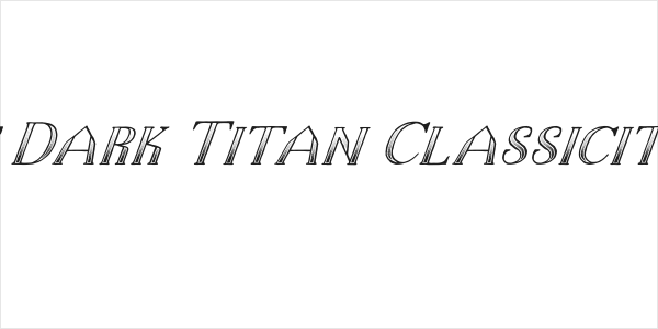 The Dark Titan Classicitalic Logo