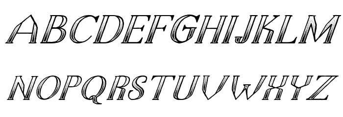The Dark Titan Classicitalic Font LOWERCASE