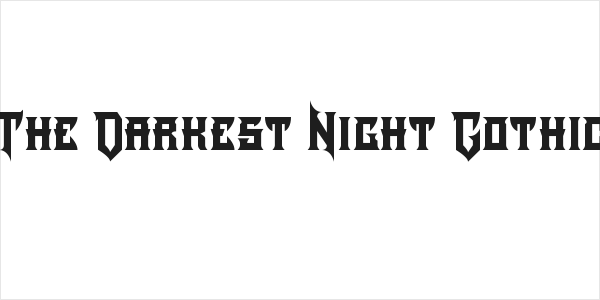 The Darkest Night Gothic Logo
